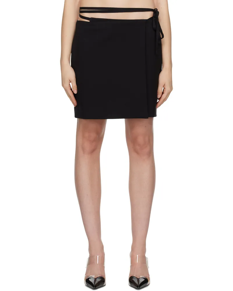 SPORTMAX Black Genny Miniskirt 003