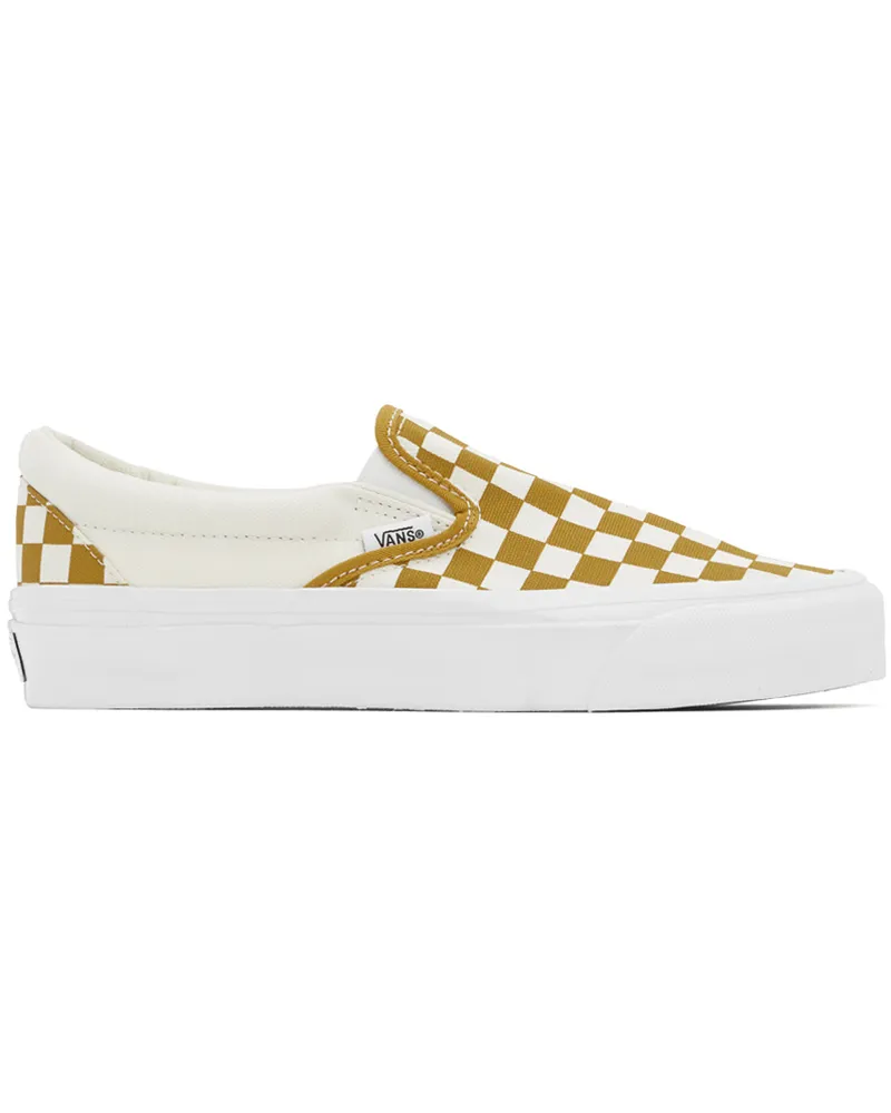 Vans Off-White & Yellow Slip-On Reissue 98 LX Sneakers Lx