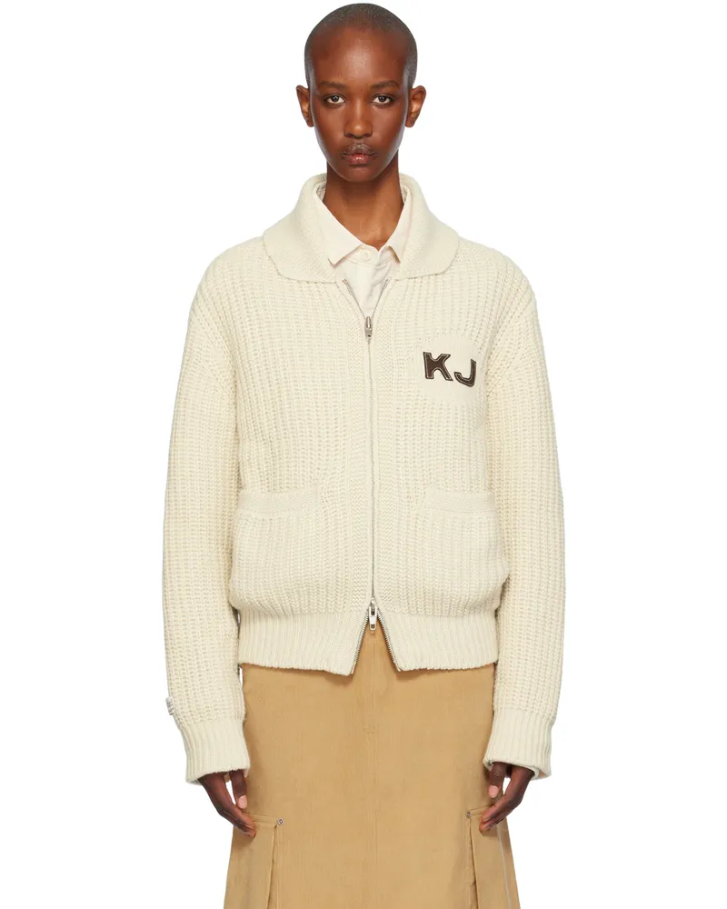 Kijun Off-White KJ Cowichan Cardigan Ivory