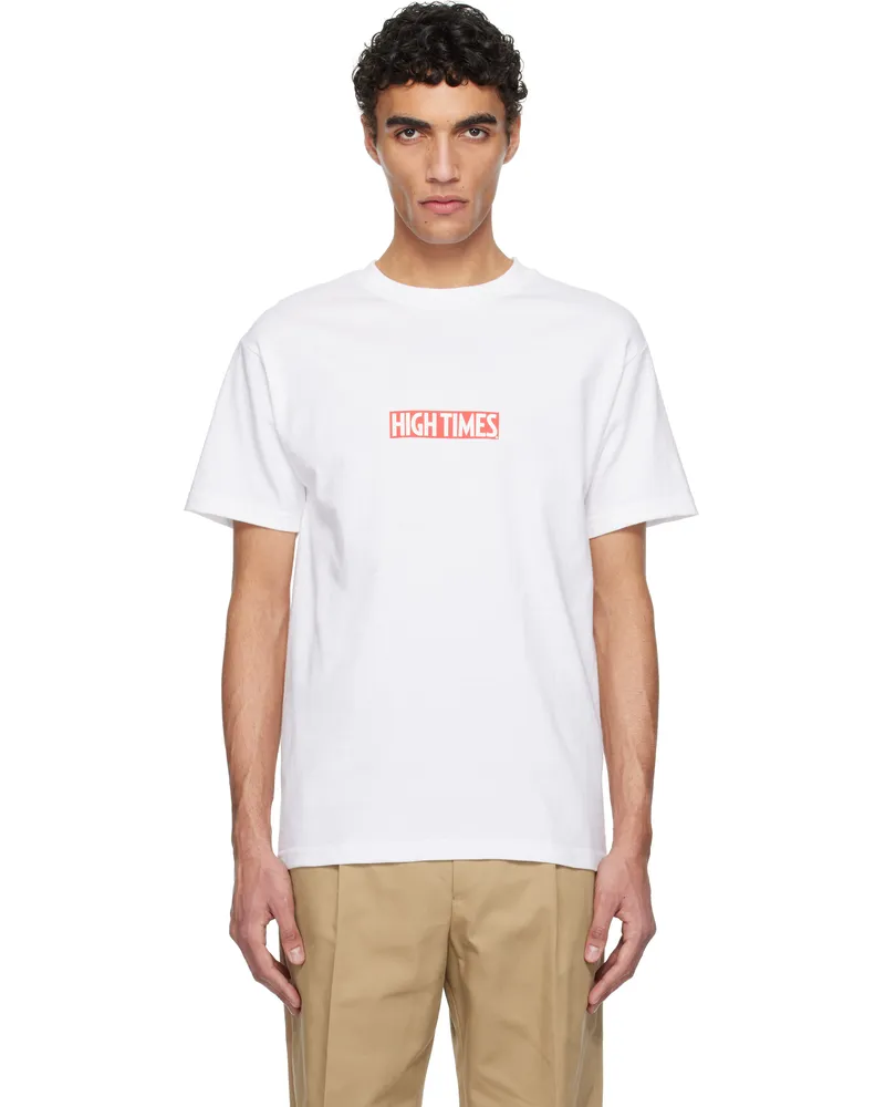 Wacko Maria White High Times Edition Crew Neck T-Shirt White