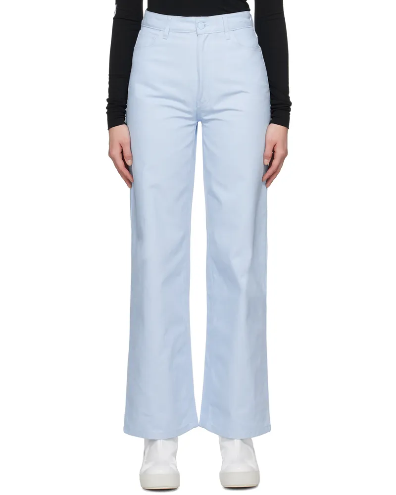 Raf Simons Blue Wide Leg Jeans 0042