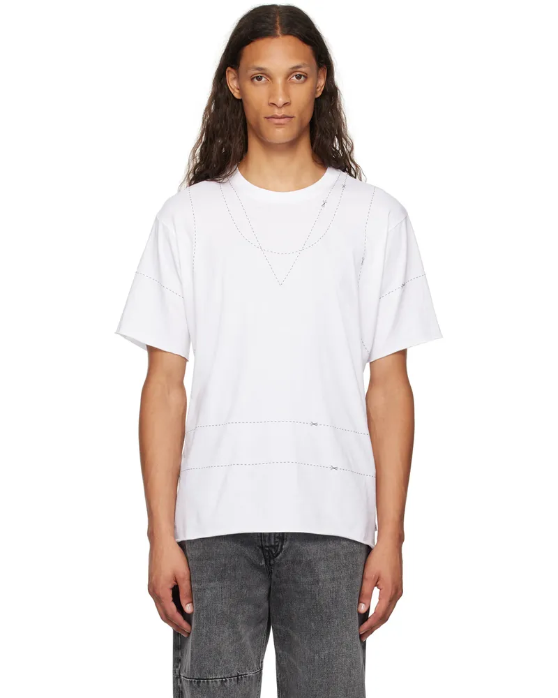Maison Margiela White Cotton T-Shirt 100