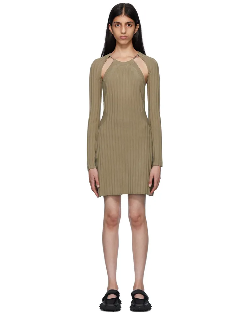 Eytys Khaki Cleo Minidress Hazel