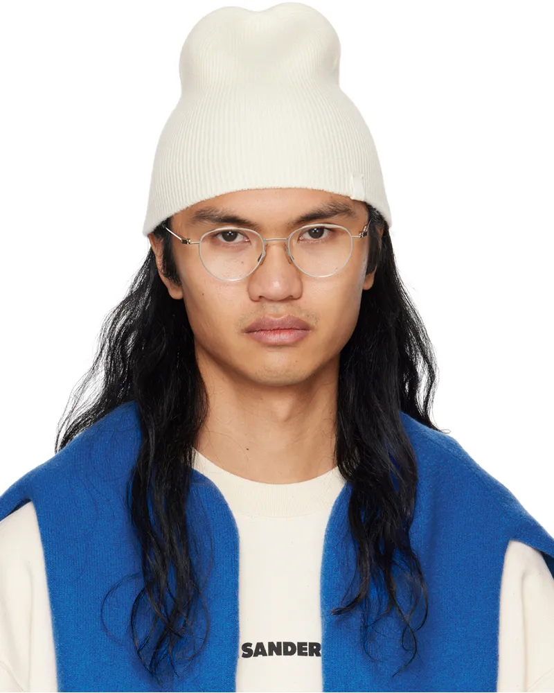Jil Sander Off-White Knit Beanie 103