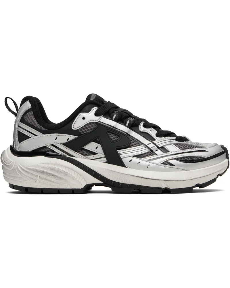 REPRESENT Silver & Black Storm Runner Sneakers Silver