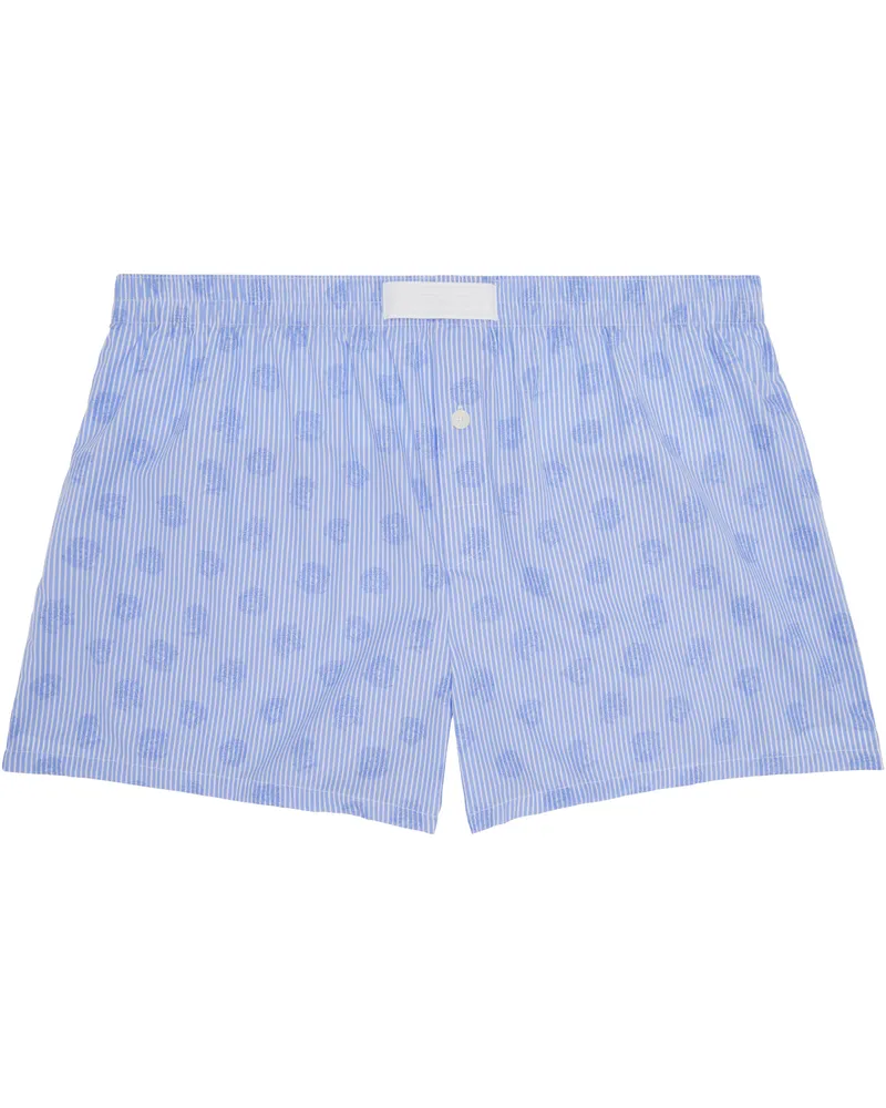 Versace Blue Striped Medusa Boxers 5w750-white+light
