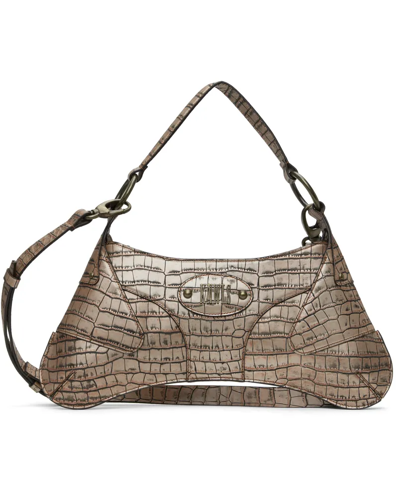 Charlotte Knowles Beige Razr Bag Beige