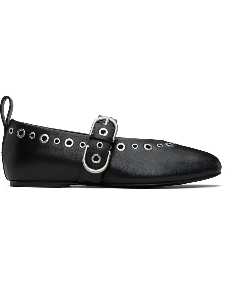 Rag & Bone Black Spire Mary Jane Ballerina Flats Blk