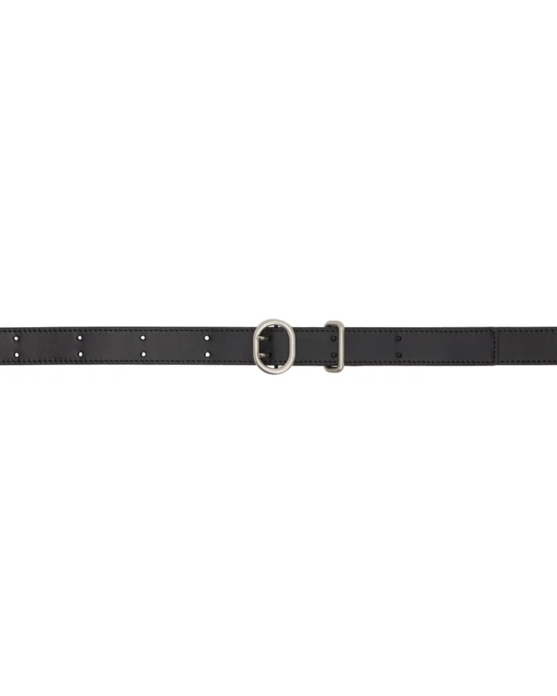 Jil Sander Black Cannolo Belt 001