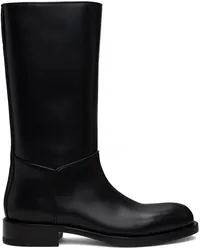 The Row Black Nobilis Riding Boots Blk