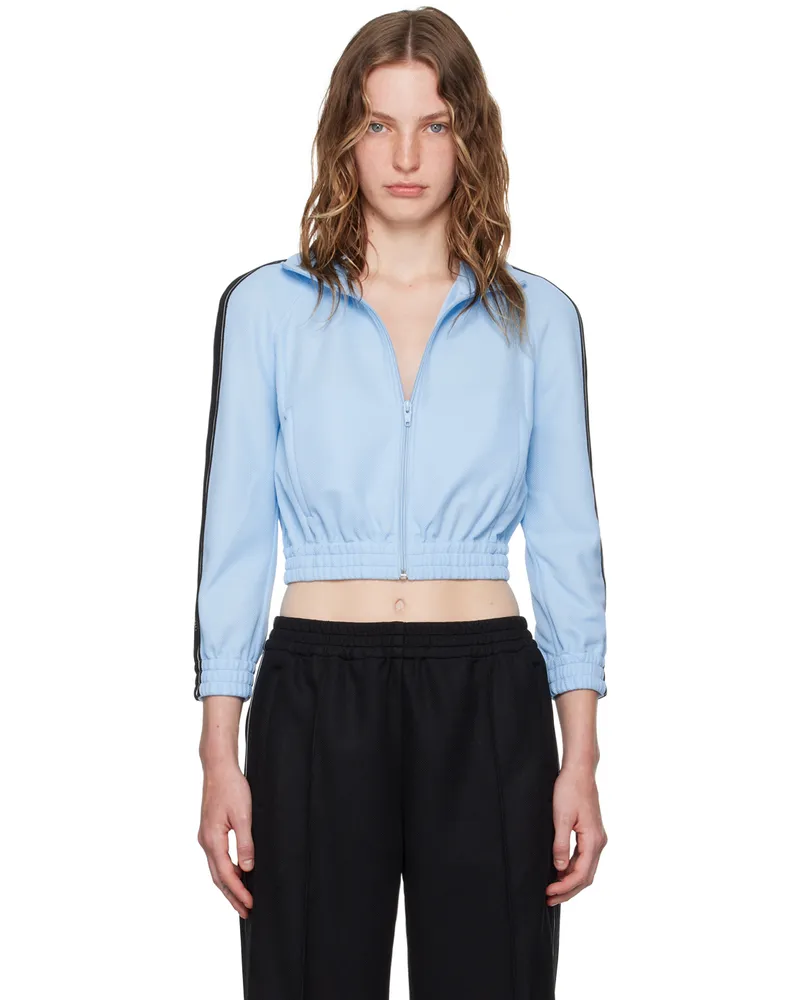 Alexander Wang Blue Logo Tape Track Jacket Arctic