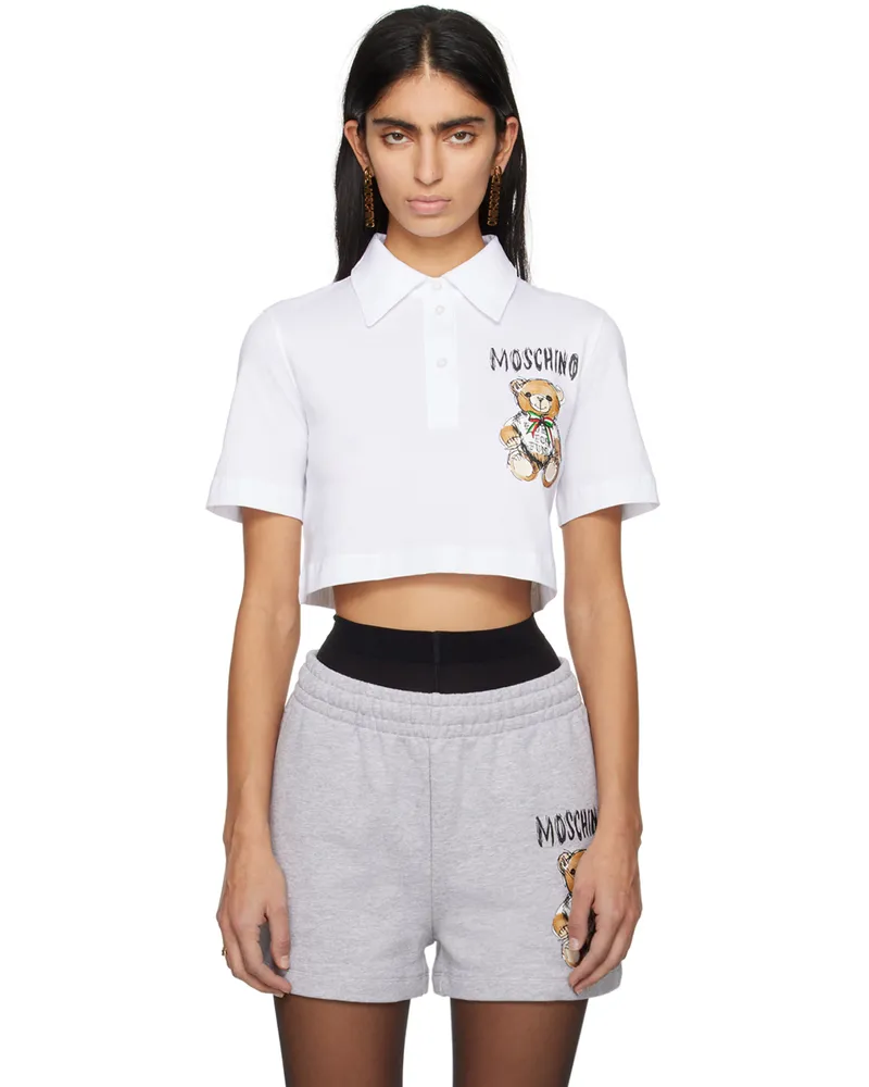 Moschino White Printed Polo V1001