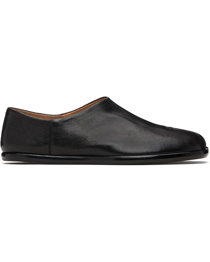 Maison Margiela Black Tabi Babouches Loafers T8013