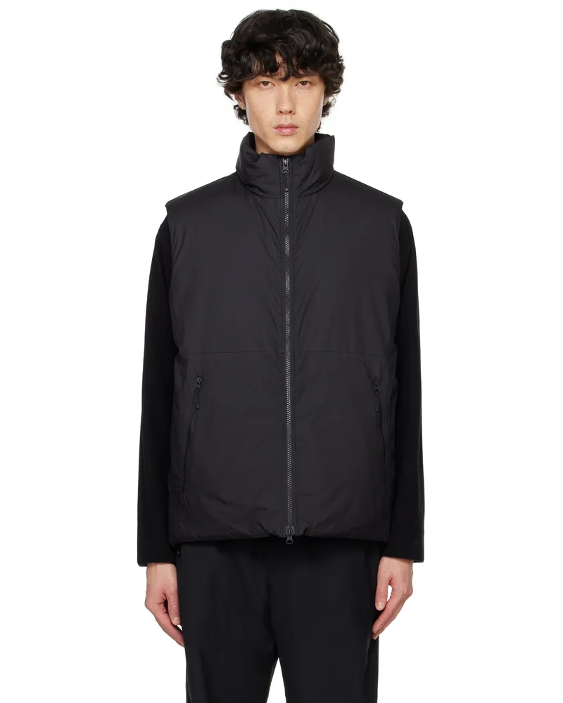 Goldwin Black WINDSTOPPER BY GORE-TEX LABS Puffy Vest Black