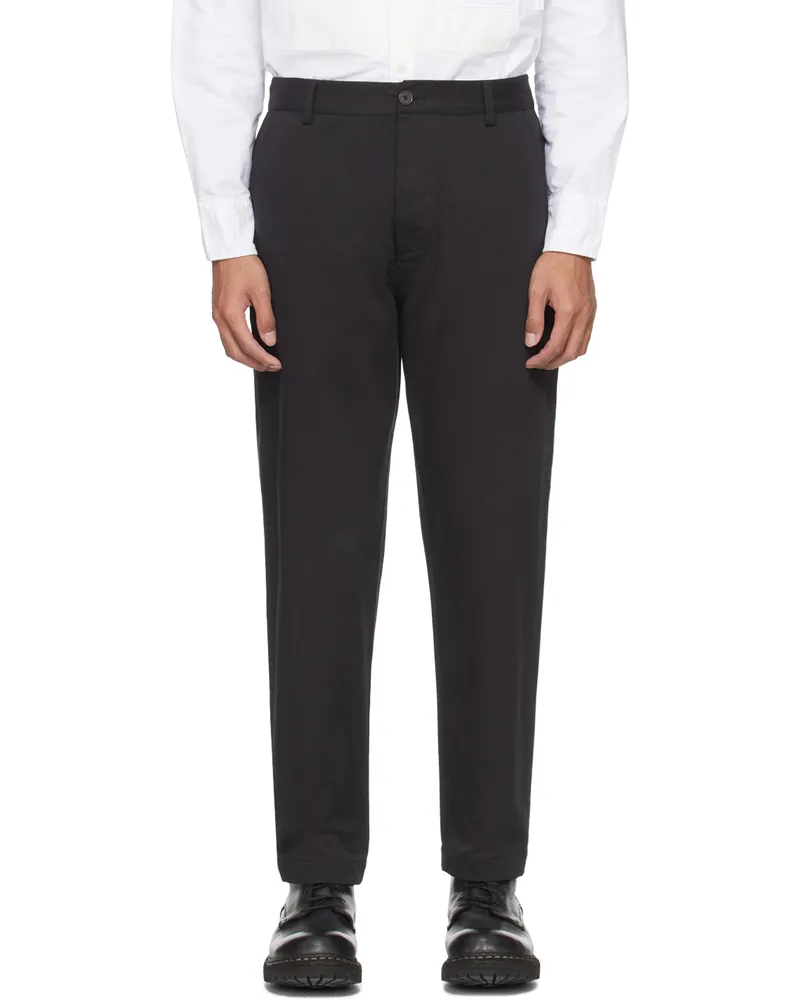 Universal Works Black Military Trousers Black
