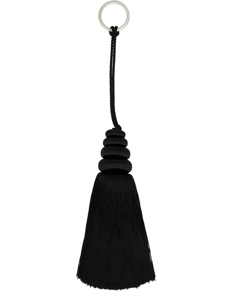 Sophie Buhai Black Tassel Keychain Black