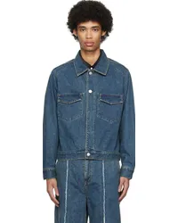 JieDa Indigo Used Denim Jacket Indigo