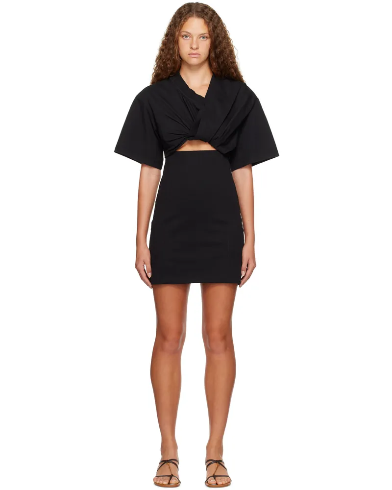 Jacquemus Black Le Chouchou 'La Robe T-shirt Bahia' Minidress 990