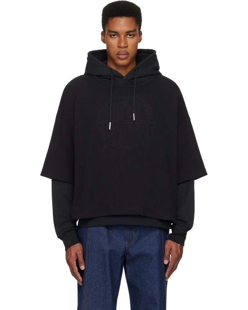 Jean Paul Gaultier Black 'The Oversized JPG' Hoodie 00-black
