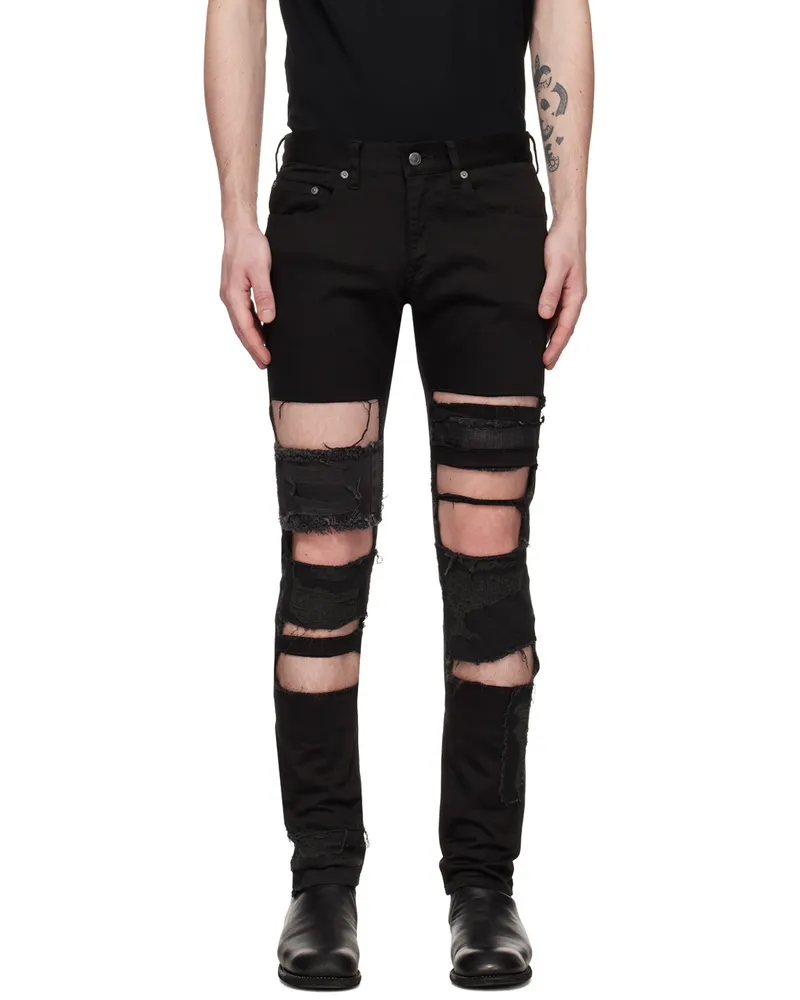 Undercover Black Distressed Jeans Black