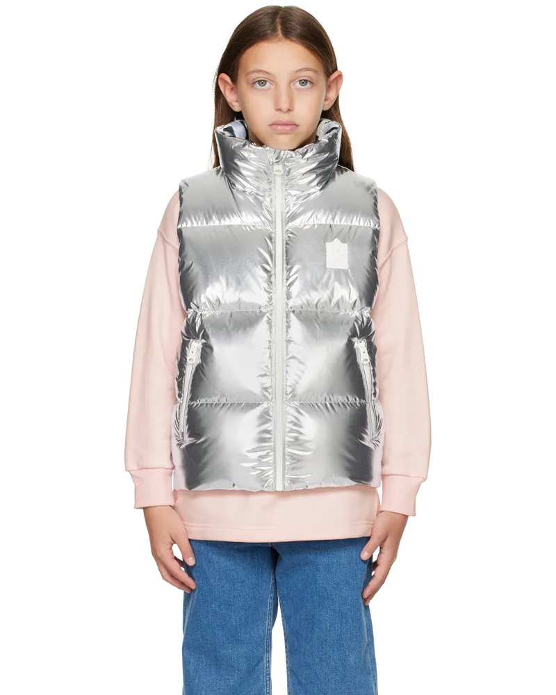 Mackage Kids Silver Charlee-M Down Vest Silver