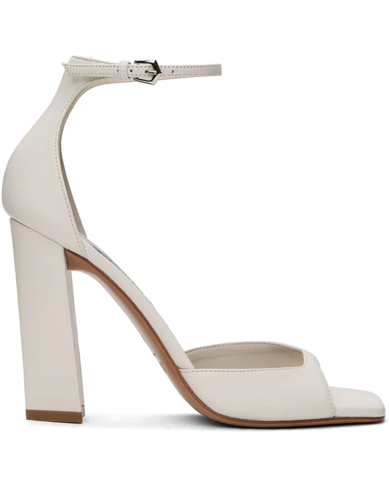 Paris Texas White Grace Heeled Sandals Milk