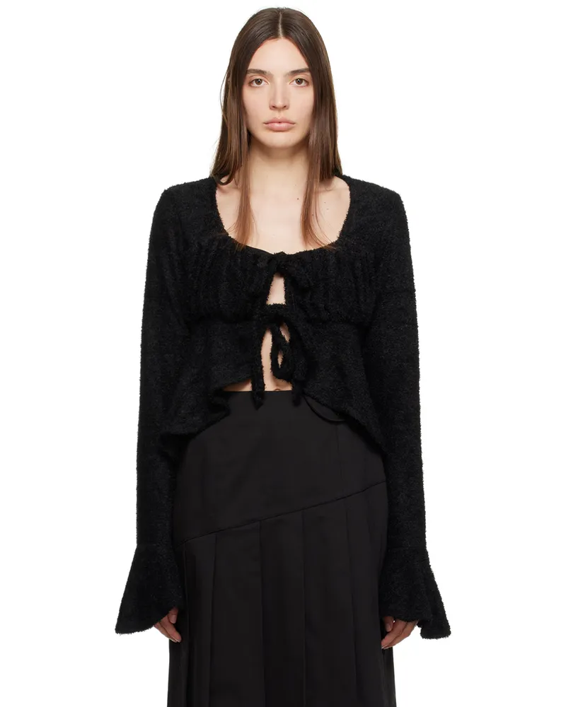 Kijun Black Tie Blouse Black