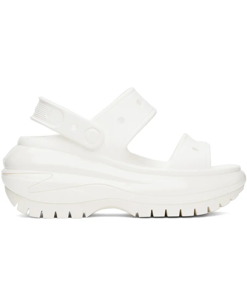 Crocs White Mega Crush Sandals White