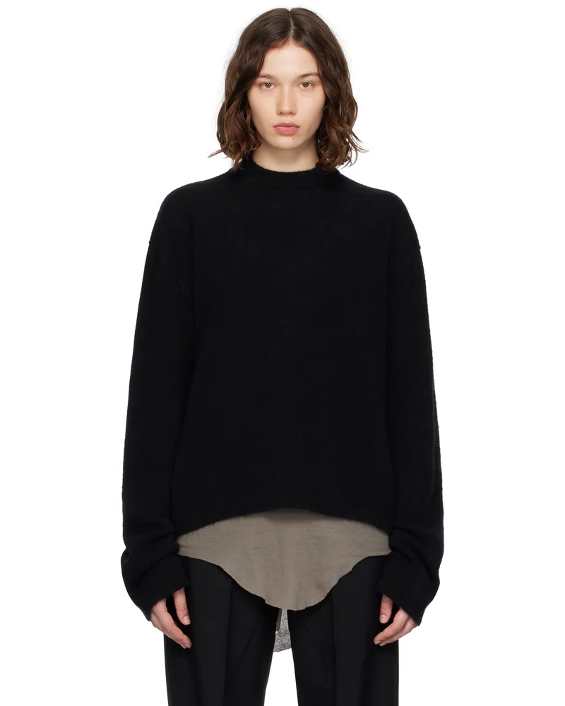 Rick Owens Black Concordians Tommy LS Sweater 09