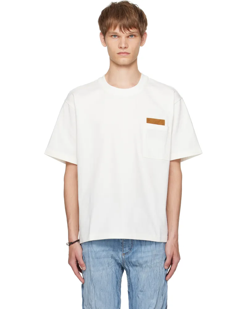 Bottega Veneta Off-White Pima Cotton Jersey T-shirt 9071