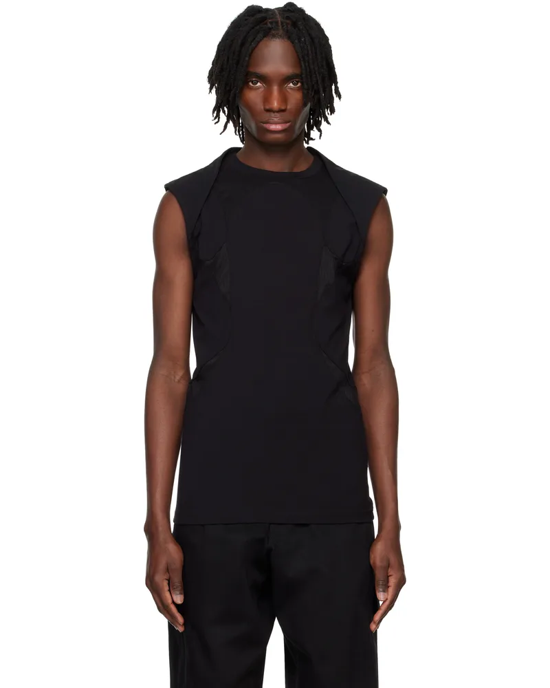Heliot Emil Black Evolute Tank Top Black