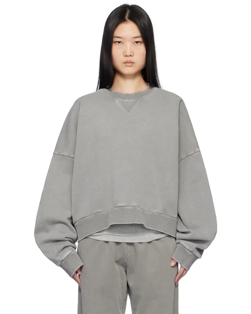Entire Studios Gray Box Crew Sweatshirt Rhino