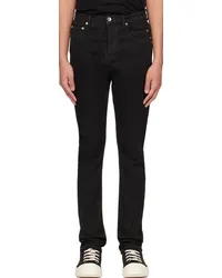 DRKSHDW by Rick Owens Black Detroit Cut Jeans Black