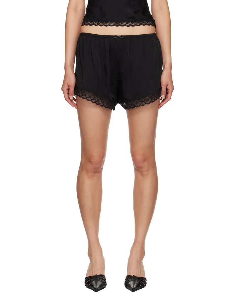 GUIZIO Black Ivy Shorts Black