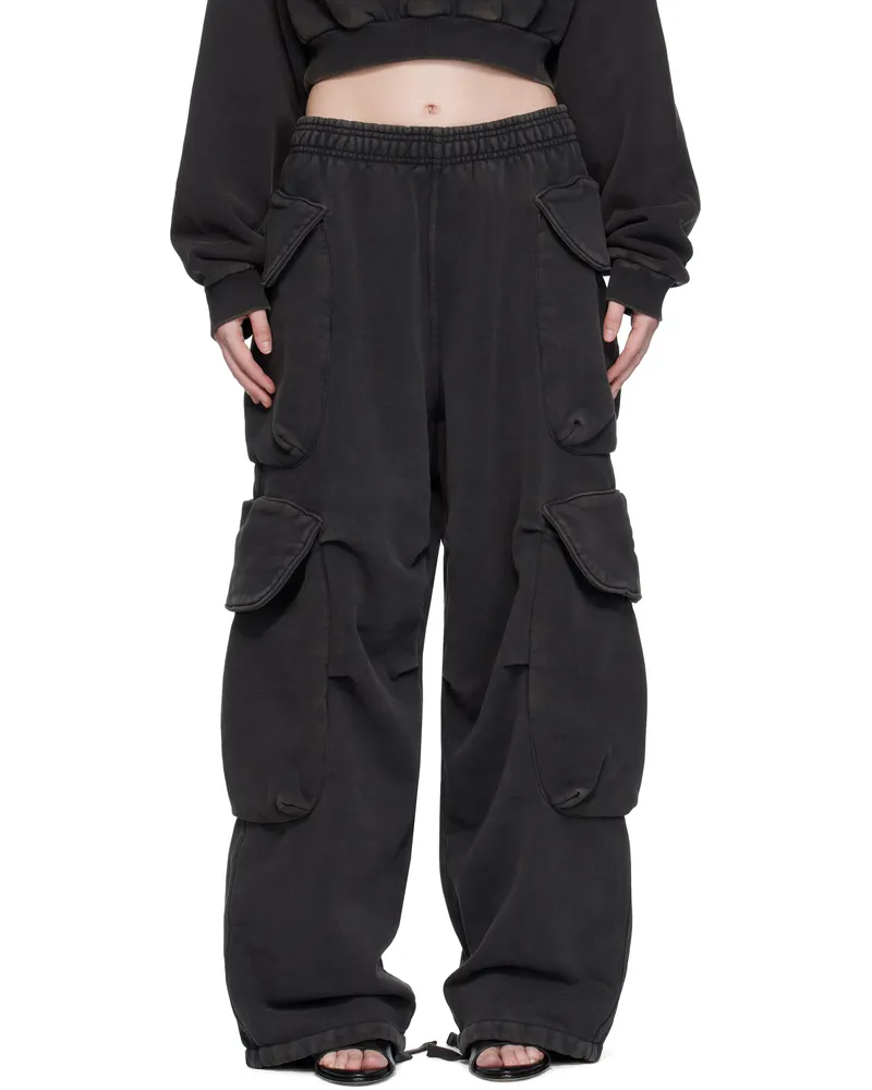Entire Studios Black Heavy Gocar Cargo Pants Washedblack