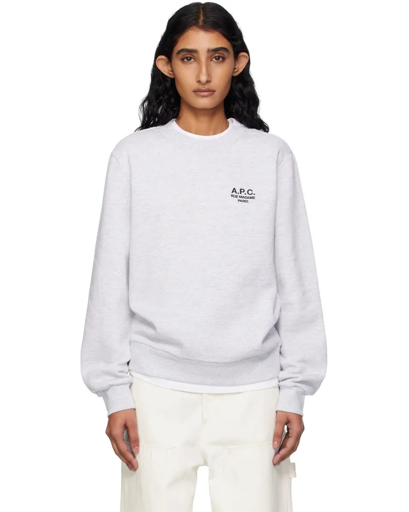 A.P.C. Gray Standard 'Rue Madame' Sweatshirt Tpn