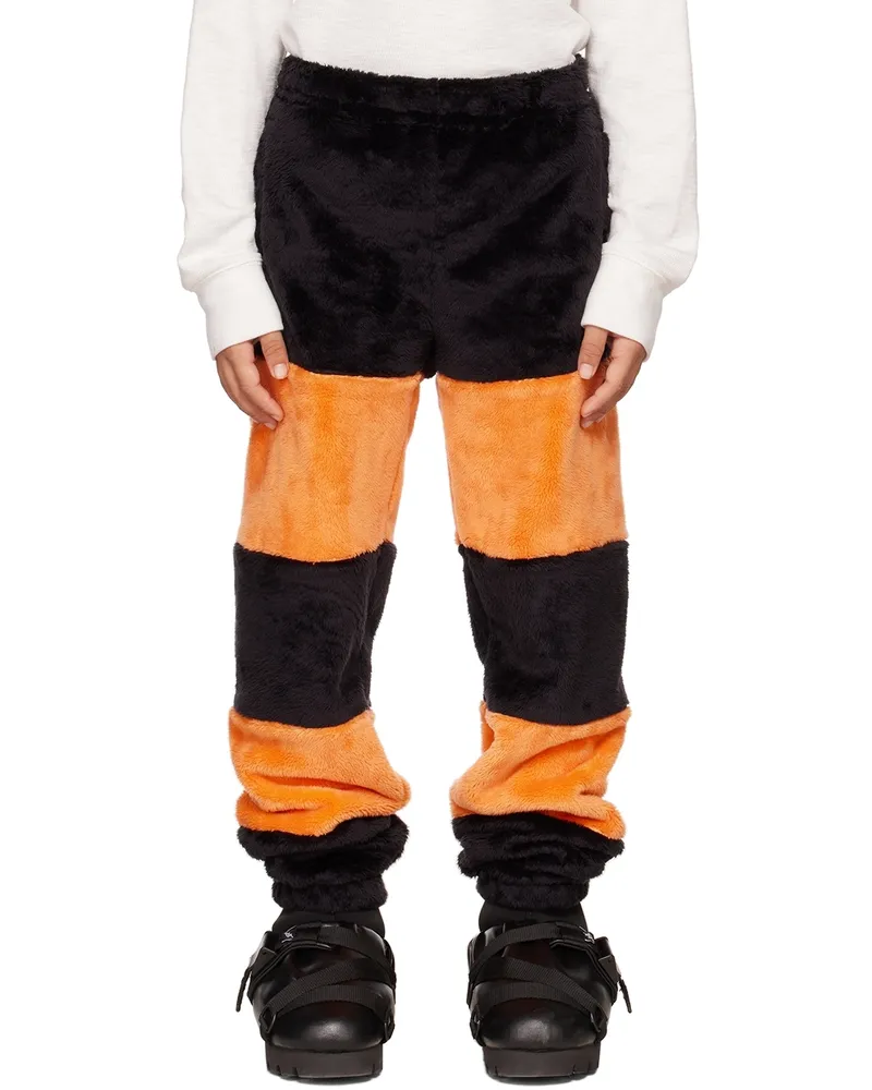 Doublet SSENSE Exclusive Kids Black & Orange Itchy Witch Spider Pants Black