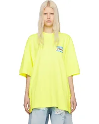 VETEMENTS Yellow 'My Name Is ' T-Shirt Neon