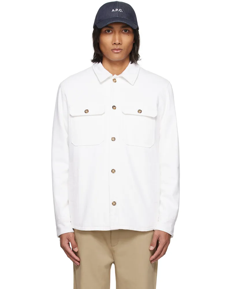 A.P.C. White Alessio Jacket Aab