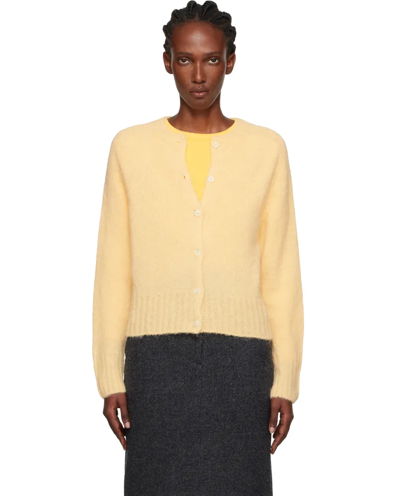 Nothing Written Yellow Alpaca Knit Cardigan Egg