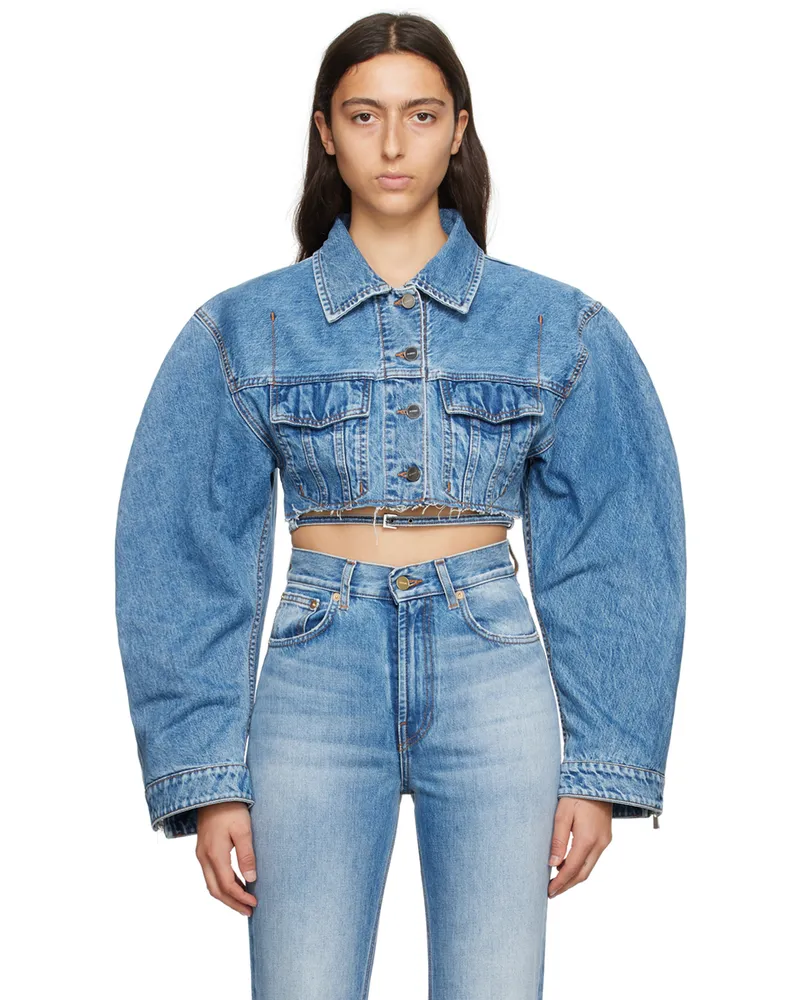 Jacquemus Blue Le Chouchou 'Le Haut De Nîmes Corto' Denim Jacket 31a