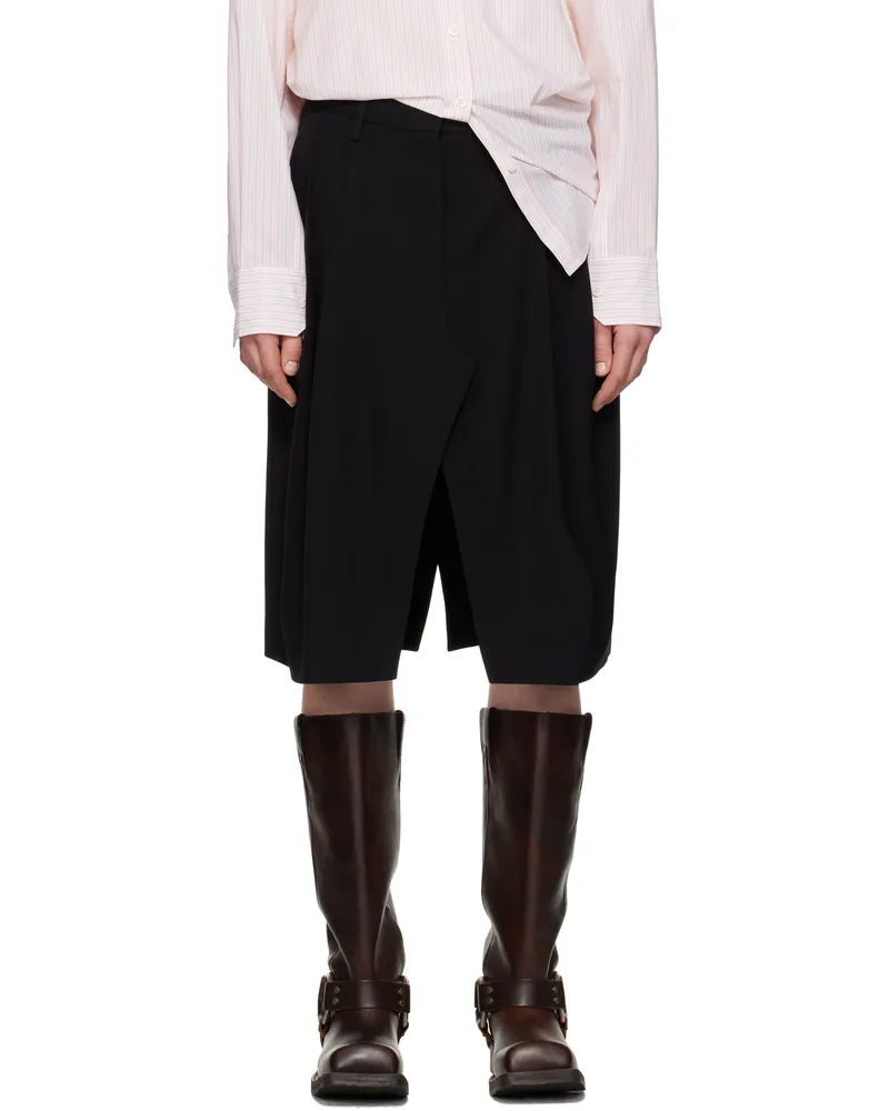 Acne Studios Black Viscose Suit Midi Skirt 900