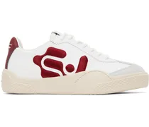 White & Red Santos Sneakers