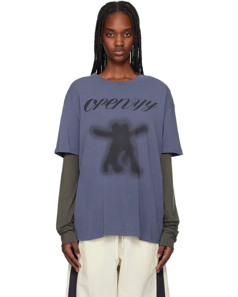 OPEN YY Purple YY Symbol T-shirt Purple