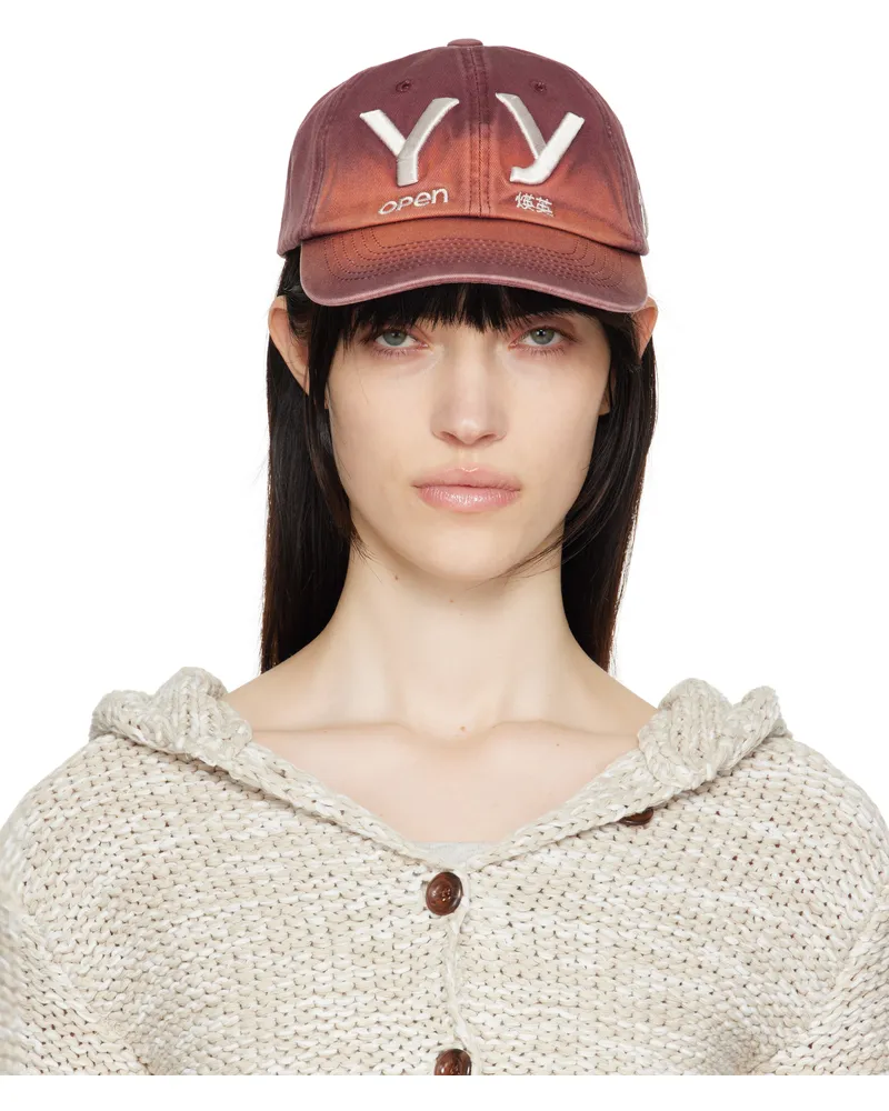OPEN YY Red 'YY' Gradient Ball Cap Red