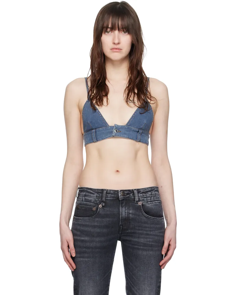Alexander Wang Blue Printed Bra 406a