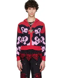 CHOPOVA LOWENA Red Wink Cardigan Red