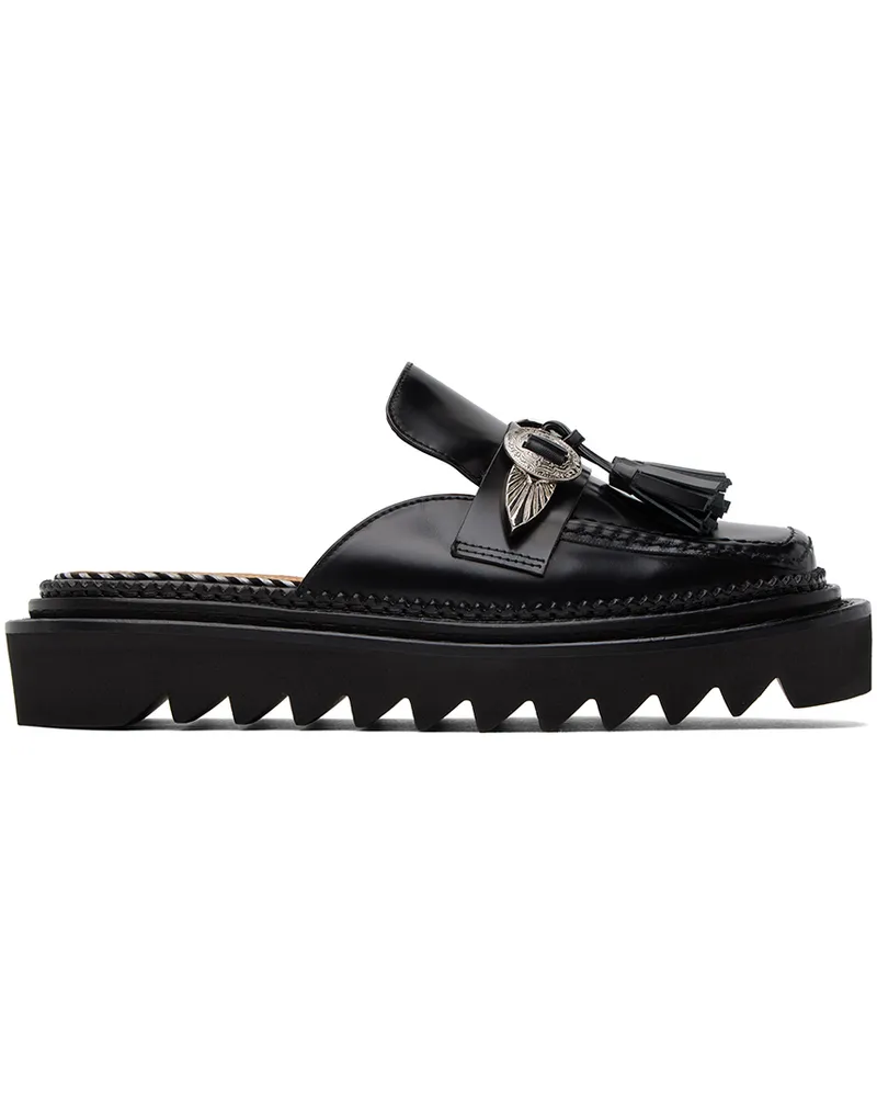 Toga Black Tassel Loafers Aj1268