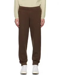 Kitsuné Brown Bold Fox Head Patch Sweatpants Pfirewood