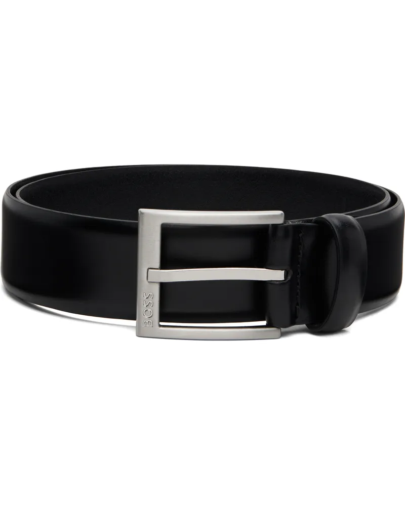 HUGO BOSS Black Leather Belt 001-black